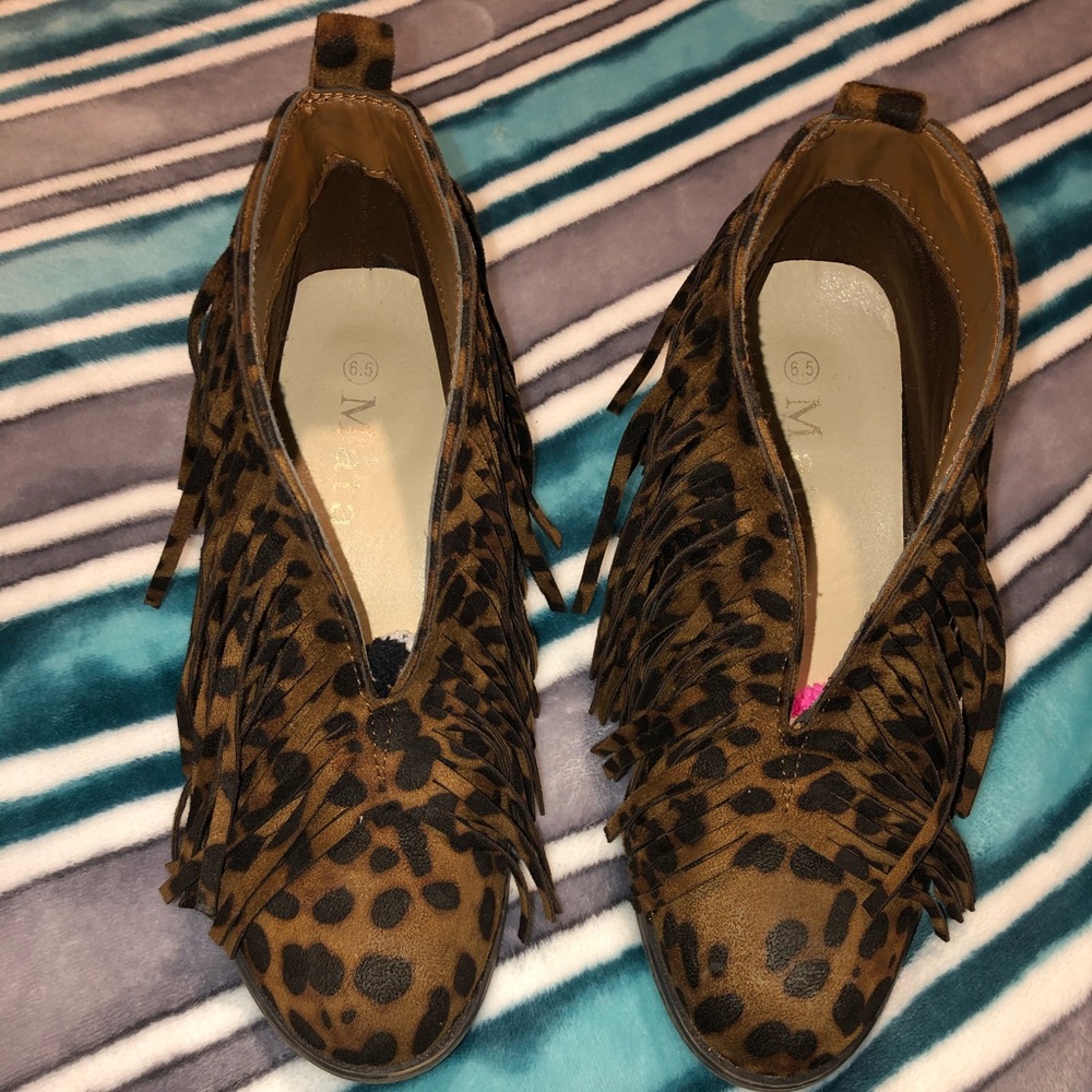 Leopard Print Booties